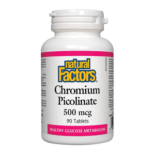 Natural Factors Chromium Picolinate 500mcg 90 Tablets