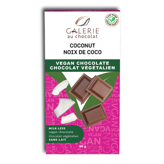 Galerie Au Chocolat Vegan Chocolate Bar Coconut 80g