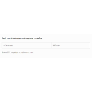 NFH L-Carnitine Tartrate SAP 90 Capsules