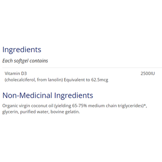 CanPrev Vitamin D3 2500 IU 240 Softgels