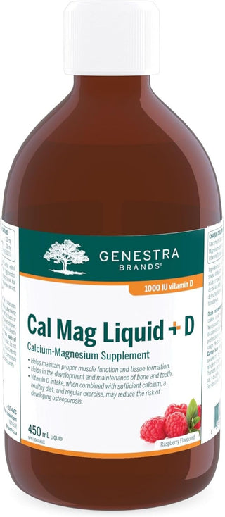 Genestra Cal Mag Liquid Raspberry 450mL