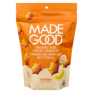 Made Good Star Puffed Crackers Cheddar 121g