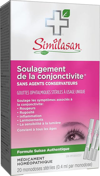 Similasan Pink Eye Relief Monodose, 20 Count 4ml.