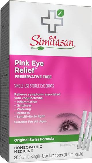 Similasan Pink Eye Relief Monodose, 20 Count 4ml.