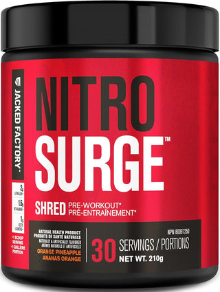 Jacked Factory Nitrosurge Shred Orange Pineapple 30 Servings