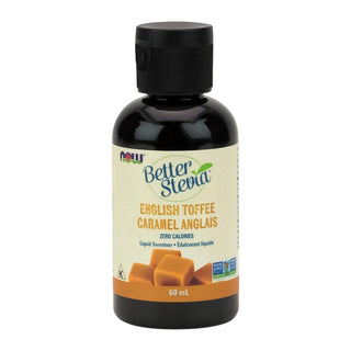 NOW Better Stevia Liquid Sweetener English Toffee 60mL