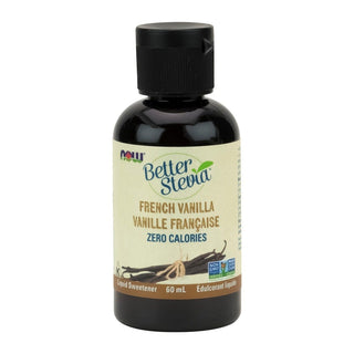 NOW Better Stevia Liquid Sweetener French Vanilla 60mL