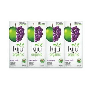 Kiju Organic Juice Apple Grape 4x200mL