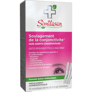 Similasan Pink Eye Relief Monodose, 20 Count 4ml.