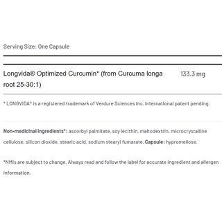 AOR Curcumin Active 133.3mg 60 Capsules