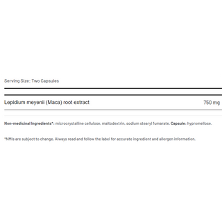 AOR Maca 375mg 180 Capsules