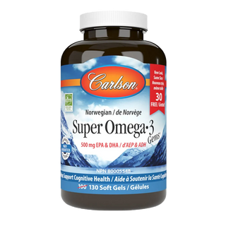 Carlson Super Omega-3 Gems 100+30 Softgels