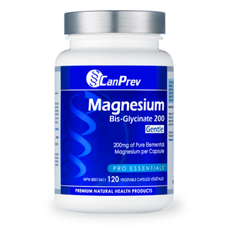 CanPrev Magnesium Bis-Glycinate 200 Gentle 120 Veggie Caps