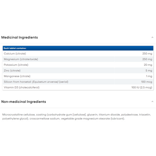 Natural Factors Calcium & Magnesium Citrate With D3 90 Tablets