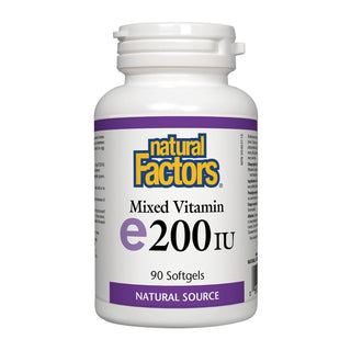 Natural Factors Mixed Vitamin E 200 IU 90 Softgels