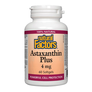 Natural Factors Astaxanthin Plus 4mg 60 Softgels
