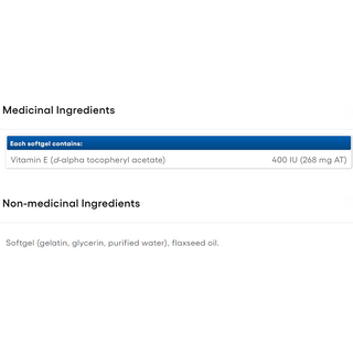 Natural Factors Vitamin E 400 IU 90 Softgels