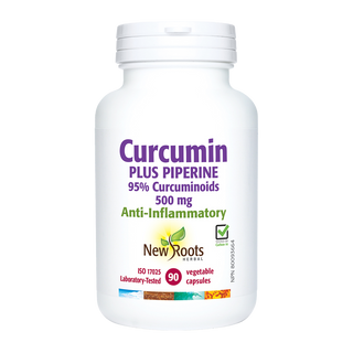 New Roots Curcumin Plus Piperine 500mg 90 Veggie Caps