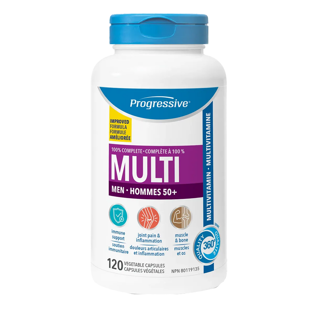 Progressive Multi Men 50+ 120 Veggie Caps – Likecanada