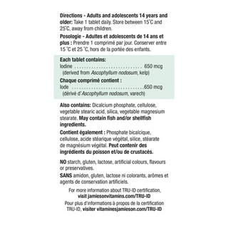 Jamieson Kelp 100 Tablets