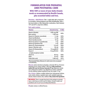Jamieson Prenatal 100% Complete Multivitamin 100 Caplets