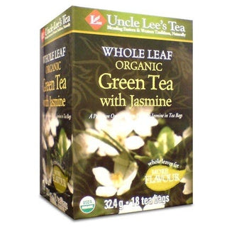 Uncle Lee's Whole Leaf Green Tea Jasmine Organic 18 Tea Bags