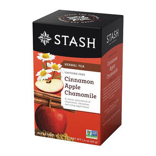 Stash Herbal Tea Cinnamon Apple Chamomile Caffeine Free 20 Tea Bags