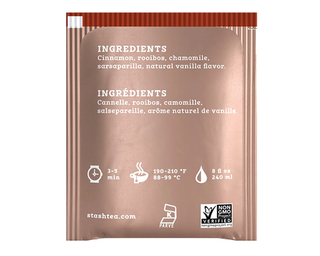 Stash Herbal Tea Cinnamon Vanilla Caffeine Free 18 Tea bags