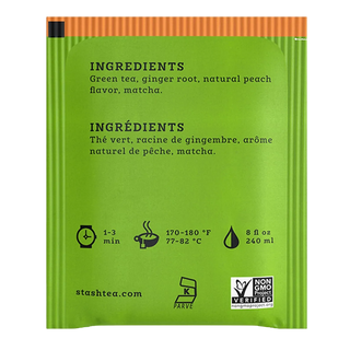 Stash Green Tea & Matcha Ginger Peach 18 Tea Bags