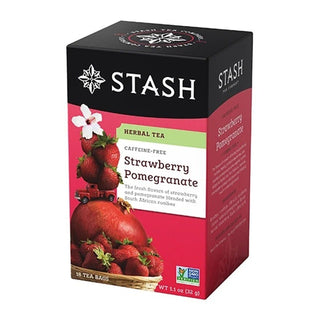 Stash Herbal Tea Strawberry Pomegranate Caffeine Free 18 Tea Bags