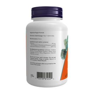 NOW Potassium with Iodine 180 Tablets