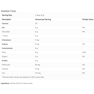 NOW Psyllium Husks Whole 454g