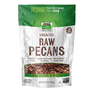 Now Raw Pecans Halves and Pieces 340g