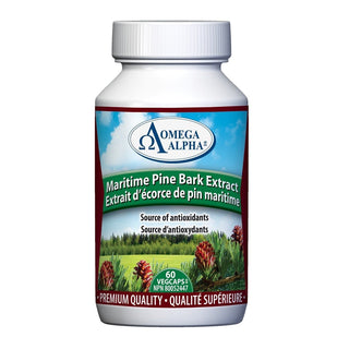 Omega Alpha Maritime Pine Bark Extract 60 Veggie Caps