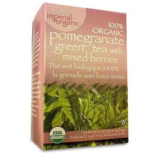 Uncle Lee's Pomegranate Green Tea Mixed Berries Organic 18 Tea Bags