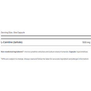 AOR L-Carnitine 500mg 120 Veggie Caps