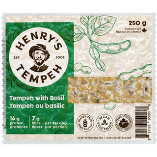 Henry's Tempeh Soy Tempeh Basil 250g