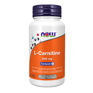 Now L-Carnitine 500 mg 60 Veggie Caps