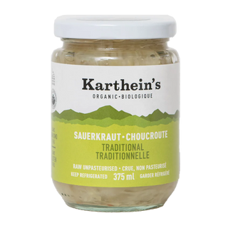Kartheins Raw Unpasteurized Sauerkraut Traditional 375mL