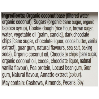 So Delicious Ice Cream Coconut Cookie Dough 500mL