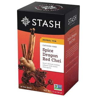 Stash Herbal Tea Spice Dragon Red Chai Caffeine Free 18 Tea Bags
