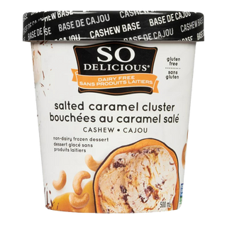 So Delicious Frozen Dessert Cashew Milk Salted Caramel Cluster 500mL