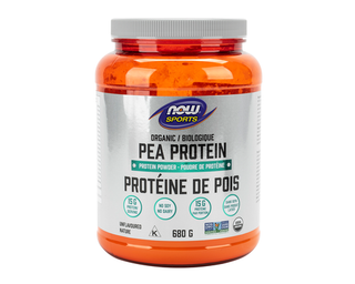 NOW Pea Protein Organic Unflavoured 680g