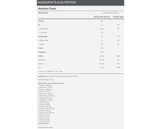 NOW Pea Protein Organic Unflavoured 680g