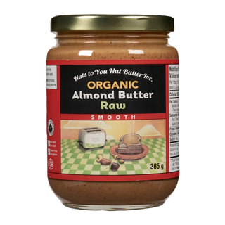 Nuts to You Organic Almond Butter Raw Smooth 365g