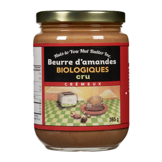 Nuts to You Organic Almond Butter Raw Smooth 365g