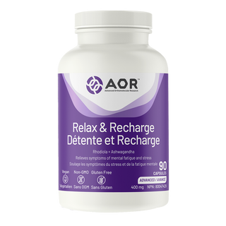 AOR Relax & Recharge 400mg 90 Capsules