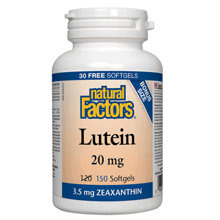 Natural Factors Lutein 20mg 120+30 Softgels
