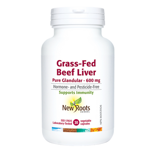 New Roots Grass-Fed Beef Liver 600mg 30 Veggie Caps