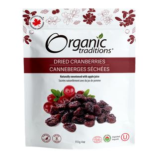 Organic Traditions Dried Cranberries 113g